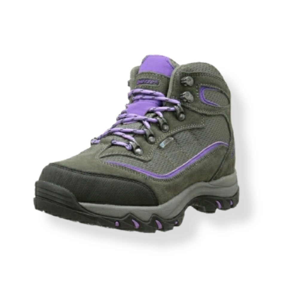 Hi-Tec Skamania Mid WP Hiking Boots Women's Size 6 Gray Purple Waterproof